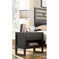 Progressive Furniture Progressive Furniture P109-43 Athena Transitional Style Night Stand; Dark Chocolate P109-43